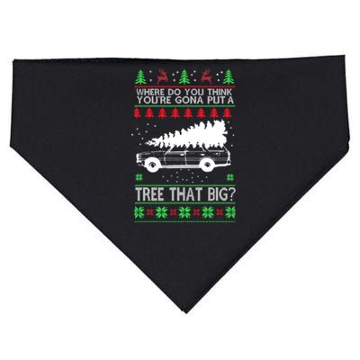 Where Are You Going To Put A Tree That Big Ugly Christmas USA-Made Doggie Bandana