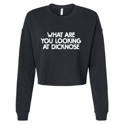 What Are You Looking At Dicknose Cropped Pullover Crew