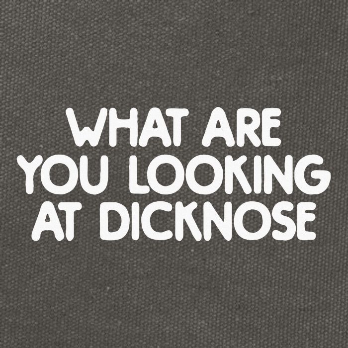 What Are You Looking At Dicknose Cotton Canvas Backpack