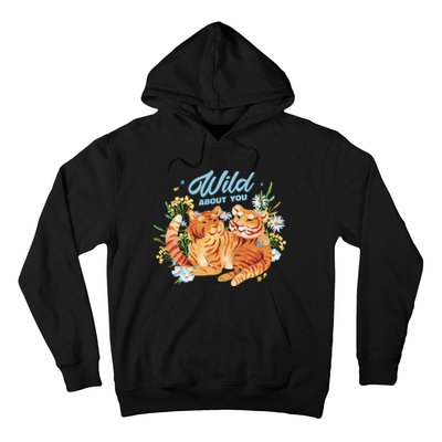 Wild About You Cute Tiger Couple Hoodie