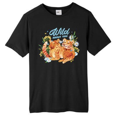 Wild About You Cute Tiger Couple Tall Fusion ChromaSoft Performance T-Shirt