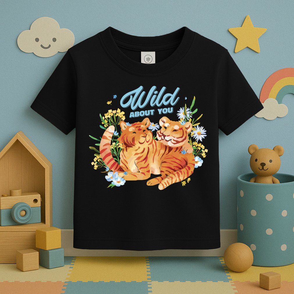 Wild About You Cute Tiger Couple Toddler T-Shirt