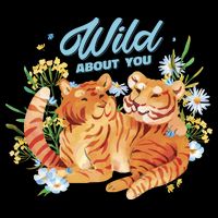 Wild About You Cute Tiger Couple Toddler T-Shirt