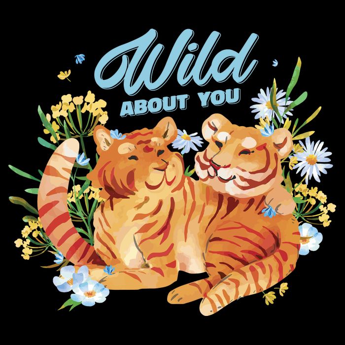 Wild About You Cute Tiger Couple Toddler T-Shirt