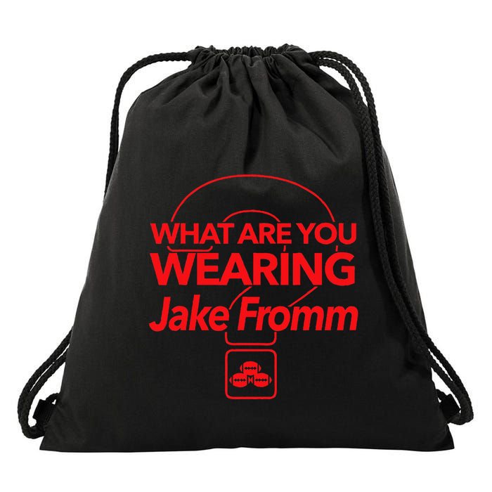 What Are You Wearing Jake Fromm By Georgia Drawstring Bag