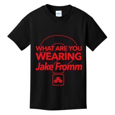 What Are You Wearing Jake Fromm By Georgia Kids T-Shirt