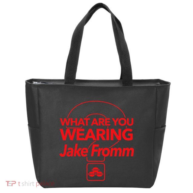 What Are You Wearing Jake Fromm By Georgia Zip Tote Bag
