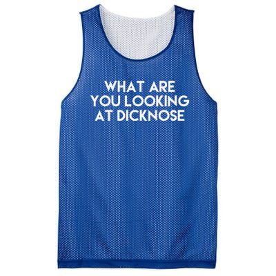 What Are You Looking At Dicknose Classic Costume Halloween Mesh Reversible Basketball Jersey Tank