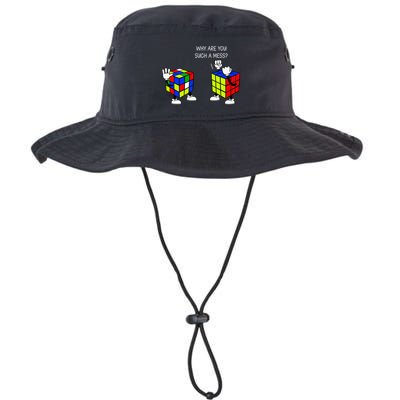 Why Are You Such A Mess Funny Speed Cubing Legacy Cool Fit Booney Bucket Hat