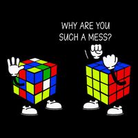 Why Are You Such A Mess Funny Speed Cubing Wool Snapback Cap