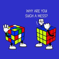 Why Are You Such A Mess Funny Speed Cubing T-Shirt
