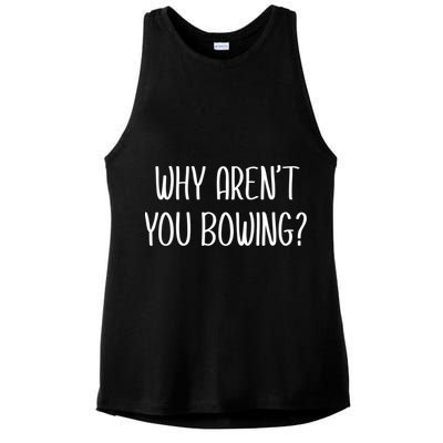 Why Arent You Bowing Funny Simp Paypig Master Slave Gift Ladies PosiCharge Tri-Blend Wicking Tank