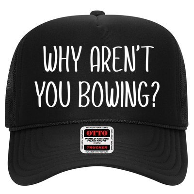 Why Arent You Bowing Funny Simp Paypig Master Slave Gift Trucker Hat