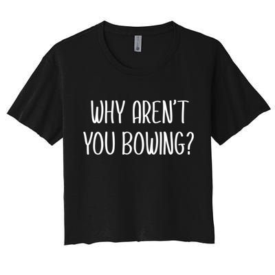 Why Arent You Bowing Funny Simp Paypig Master Slave Gift Crop Top
