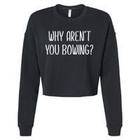 Why Arent You Bowing Funny Simp Paypig Master Slave Gift Cropped Pullover Crew