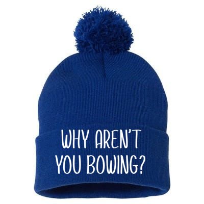 Why Arent You Bowing Funny Simp Paypig Master Slave Gift Pom Pom 12in Knit Beanie