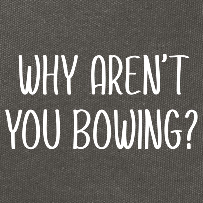 Why Arent You Bowing Funny Simp Paypig Master Slave Gift Cotton Canvas Backpack