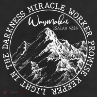 Waymaker Isaiah 42:16 Nature Mountains 7 Panel Mesh Trucker Snapback Hat