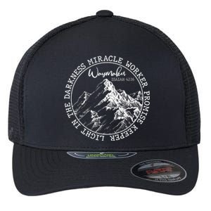 Waymaker Isaiah 42:16 Nature Mountains Flexfit Unipanel Trucker Cap