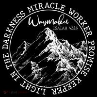 Waymaker Isaiah 42:16 Nature Mountains 7-Panel Snapback Hat