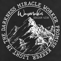 Waymaker Isaiah 42:16 Nature Mountains Golf Towel