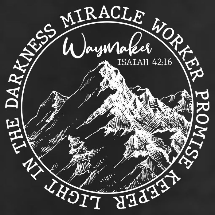 Waymaker Isaiah 42:16 Nature Mountains Golf Towel