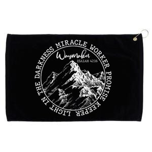 Waymaker Isaiah 42:16 Nature Mountains Grommeted Golf Towel