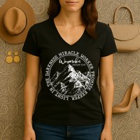 Waymaker Isaiah 42:16 Nature Mountains Women's V-Neck T-Shirt