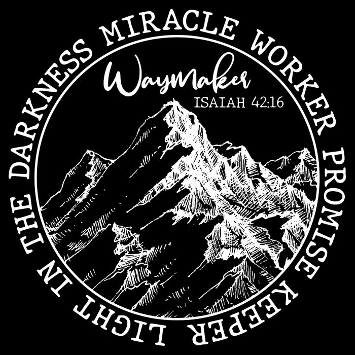 Waymaker Isaiah 42:16 Nature Mountains Kids Hoodie