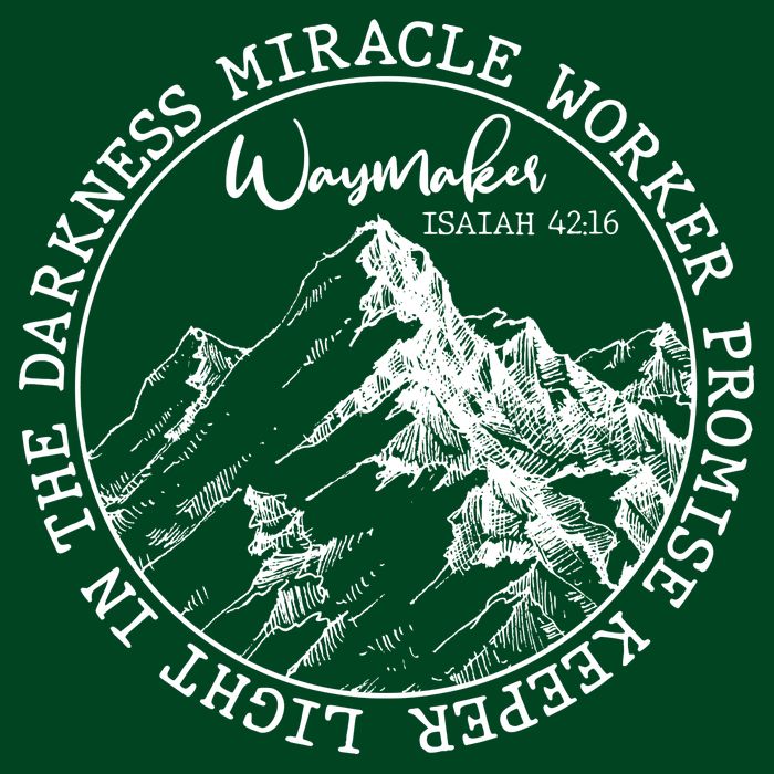 Waymaker Isaiah 42:16 Nature Mountains Cooling Performance Crew T-Shirt