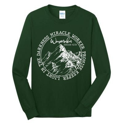 Waymaker Isaiah 42:16 Nature Mountains Tall Long Sleeve T-Shirt