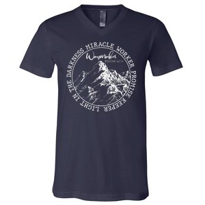 Waymaker Isaiah 42:16 Nature Mountains V-Neck T-Shirt