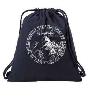 Waymaker Isaiah 42:16 Nature Mountains Drawstring Bag