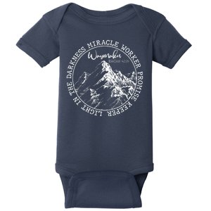 Waymaker Isaiah 42:16 Nature Mountains Baby Bodysuit