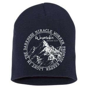 Waymaker Isaiah 42:16 Nature Mountains Short Acrylic Beanie