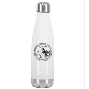 Waymaker Isaiah 42:16 Nature Mountains Stainless Steel Insulated Water Bottle