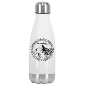 Waymaker Isaiah 42:16 Nature Mountains Stainless Steel Insulated Water Bottle