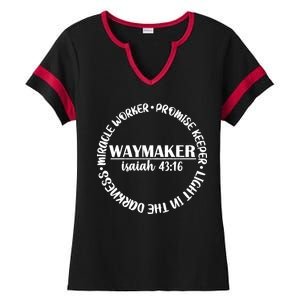 Waymaker Isaiah 43:16 Ladies Halftime Notch Neck Tee