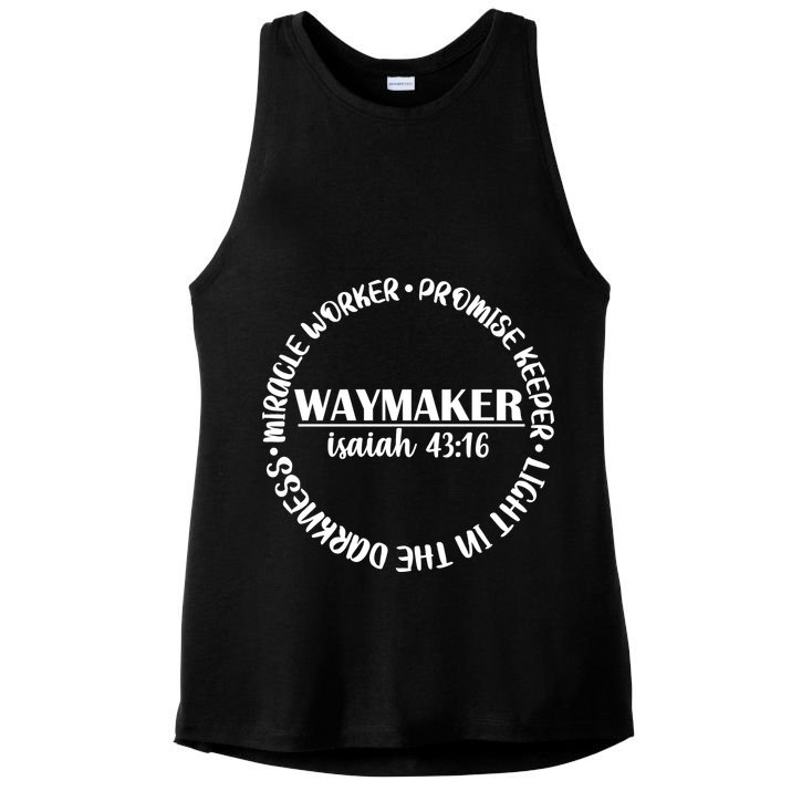 Waymaker Isaiah 43:16 Ladies PosiCharge Tri-Blend Wicking Tank