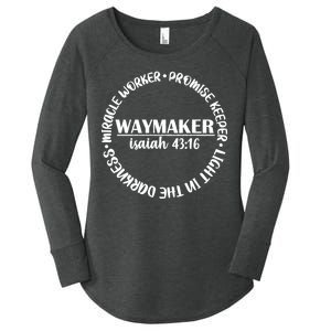 Waymaker Isaiah 43:16 Women's Perfect Tri Tunic Long Sleeve Shirt