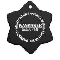 Waymaker Isaiah 43:16 Ceramic Star Ornament