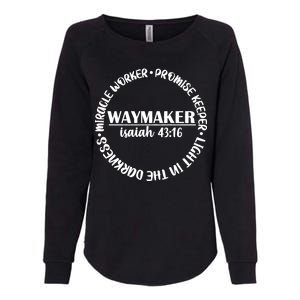 Waymaker Isaiah 43:16 Womens California Wash Sweatshirt