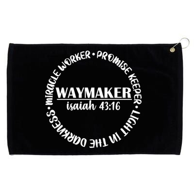 Waymaker Isaiah 43:16 Grommeted Golf Towel