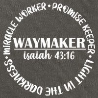 Waymaker Isaiah 43:16 Cotton Canvas Backpack
