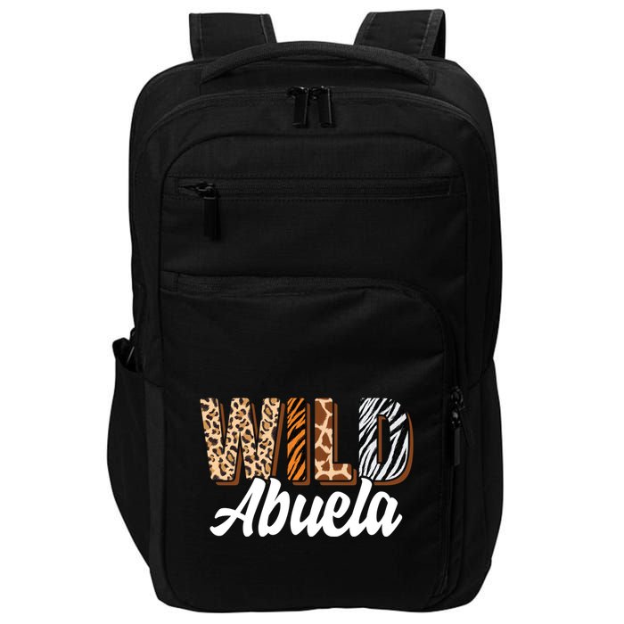 Wild Abuela Zoo Born Two Be Wild Bgiftday Safari Jungle Animal Gift Impact Tech Backpack
