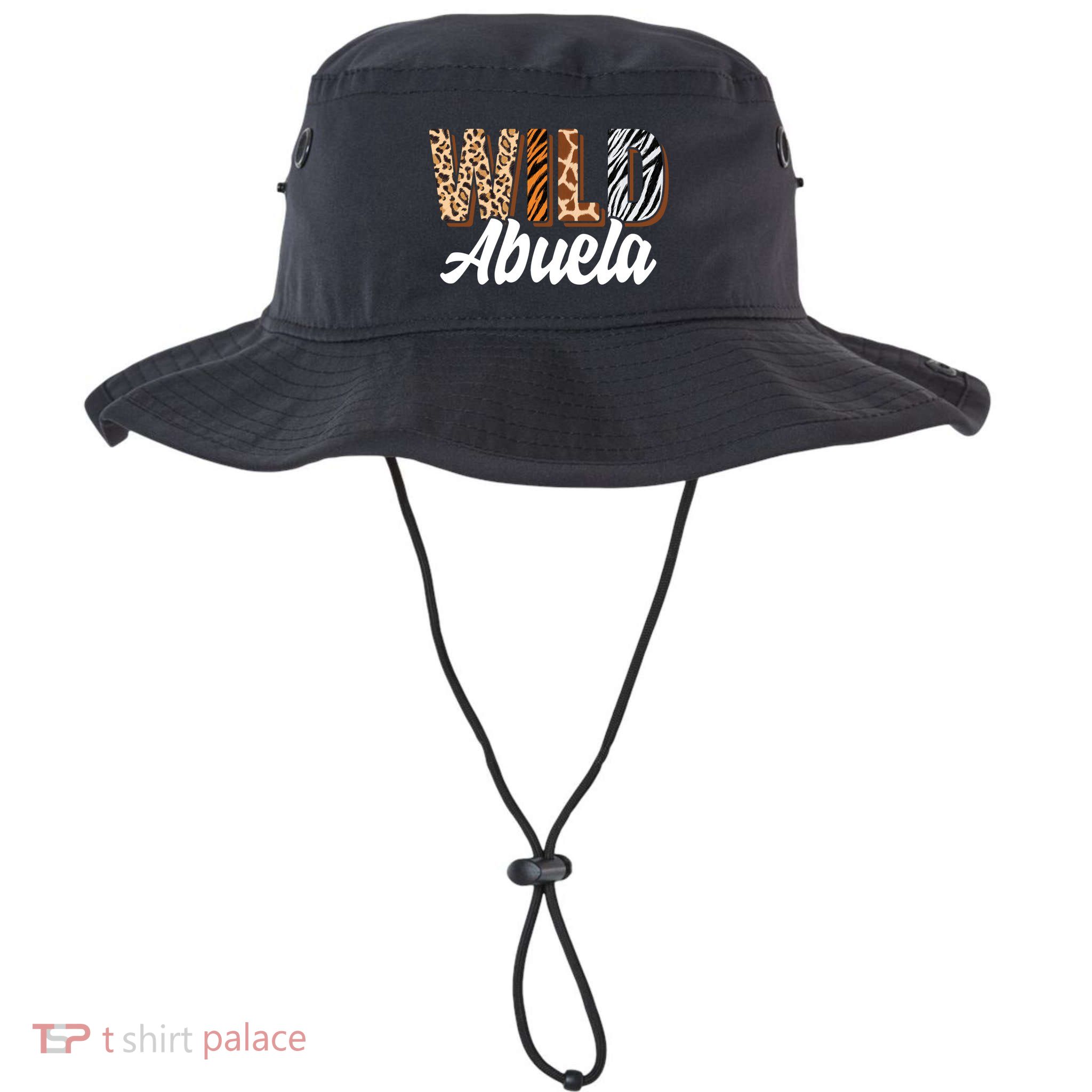 Wild Abuela Zoo Born Two Be Wild Bgiftday Safari Jungle Animal Gift Bucket Hat