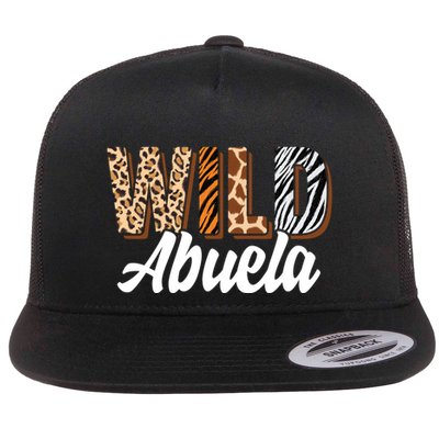 Wild Abuela Zoo Born Two Be Wild Bgiftday Safari Jungle Animal Gift Flatbill Hat