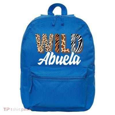 Wild Abuela Zoo Born Two Be Wild Bgiftday Safari Jungle Animal Gift 16 in Basic Backpack