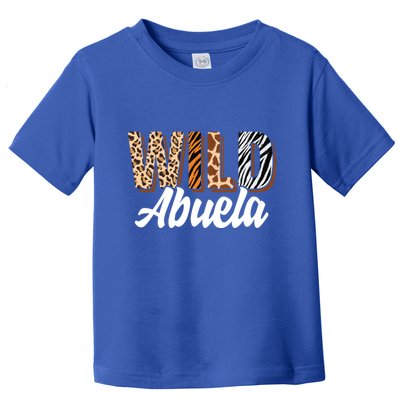 Wild Abuela Zoo Born Two Be Wild Bgiftday Safari Jungle Animal Gift Toddler T-Shirt