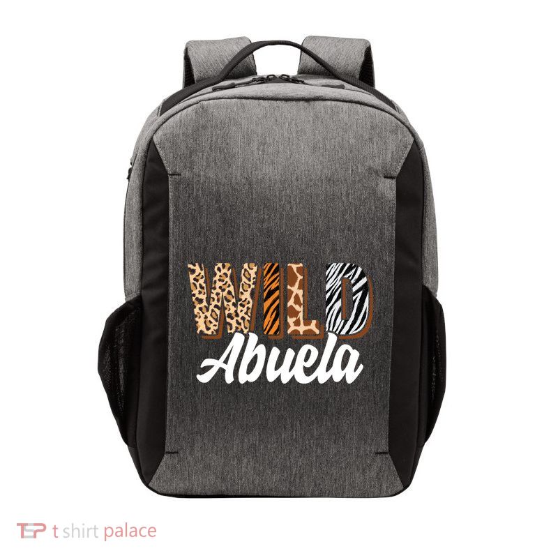 Wild Abuela Zoo Born Two Be Wild Bgiftday Safari Jungle Animal Gift Vector Backpack